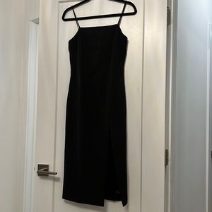 Square neck midi dress